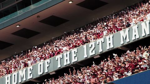 Packed college football stadium